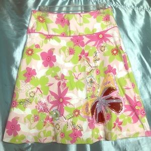 Persaman floral retro style embellished skirt, 6